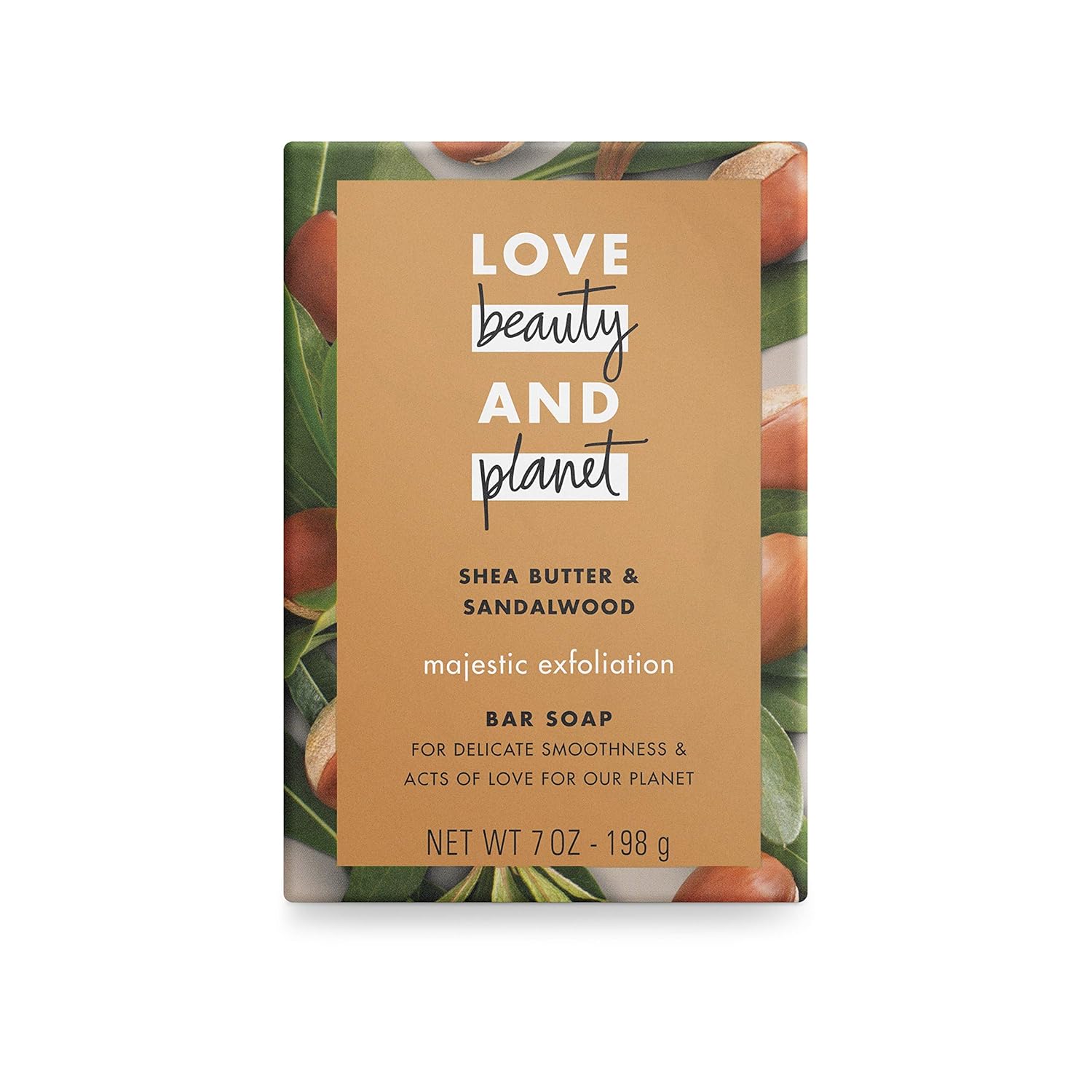 Love Beauty And Planet Majestic Exfoliation Bar Soap Shea Butter & Sandalwood, 7 oz, Pack of 3 : Beauty