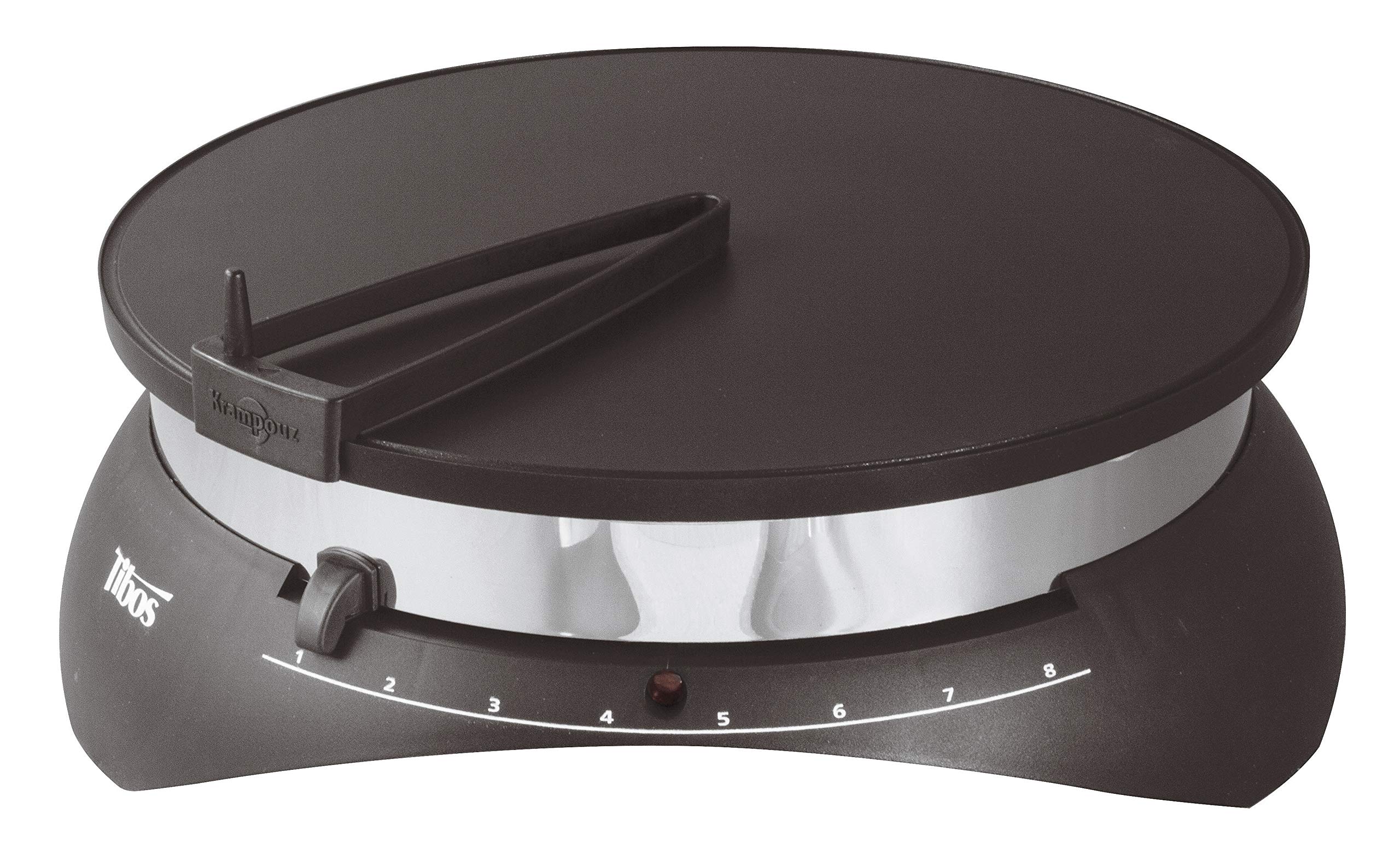 Tibos CEBPB2 13.75Inch Round Electric Single Crepe Maker, 110Volts