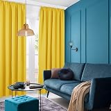 Deconovo Blackout Curtains Pencil Pleat Thermal Insulated 55 x 114 One Pair view 5