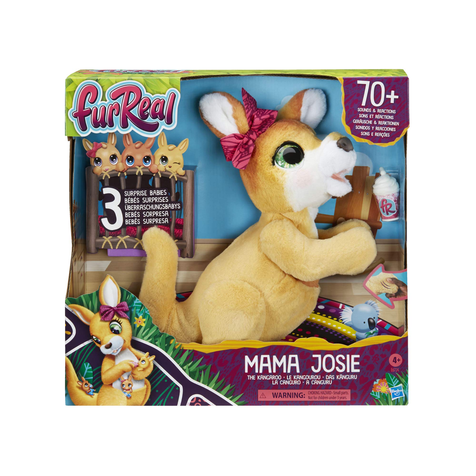 Furreal Friends Mama Josie The Kangaroo Interactive Pet Juguete, más de 70 sonidos y reacciones, edad de 4 años y arriba Furreal Friends Mama Josie The Kangaroo Interactive Pet Juguete, más de 70 sonidos y reacciones, edad de 4 años y arriba