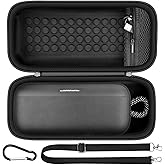 Carrying Case Compatible with Bose SoundLink Plus Portable Bluetooth Speaker, Hard Travel Case with Mesh Pocket for Charging Cables & Accessories, Speaker Bag with Shoulder Strap & Carabiner(Box Only)