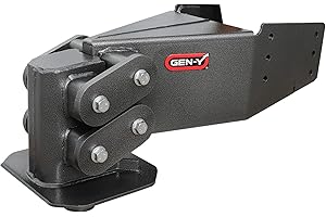 GEN-Y GH-8051 Executive Torsion-Flex Rhino Fifth Wheel King Pin Box - 2.5K - 4.5K Pin Weight, 30K Towing Capacity - Check Fit