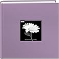 Fabric Frame Cover Photo Album 200 Pockets Hold 4x6 Photos, Misty Lilac