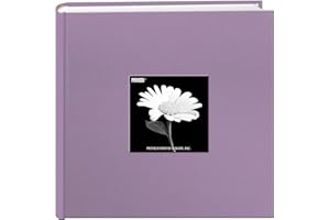 PIONEER PHOTO ALBUMS Fabric Frame Cover Photo Album 200 Pockets Hold 4x6 Photos, Misty Lilac