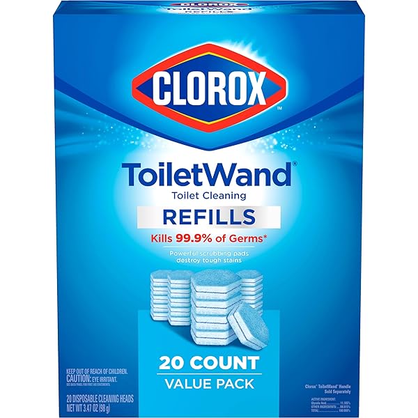 CLOROX TOILETWAND DISPOSABLE TOILET CLEANING REFILL, 20CT ORIGINAL SCENT