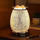 Makimoo Electric Wax Melt Burner Silver Mosaic Wax Warmer Night Light view 2