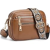 GAEKEAO Small Crossbody Bags For Women Vegan Leather Trendy Purses Shoulder Handbags Travel with Adjustable Wide Strap