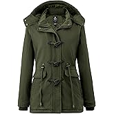 wantdo Women's Winter Thicken Jacket Cotton Coat with Removable Hood