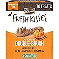 Merrick Fresh Kisses Natural Dental Chews, Treats Infused with Pumpkin and Cinnamon for Tiny Dogs 5-15 Lbs - 21 oz. Bag