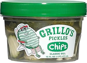 Grillo's Pickles Classic Dill Pickle Chips, 16oz