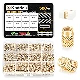 Kadrick 520Pcs M2 M3 M4 M5 Threaded Inserts