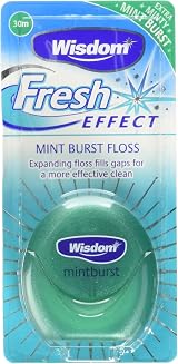 Wisdom Fresh Effect Floss 30 m Pack of 1 Mint Expanding Soft Fluffy