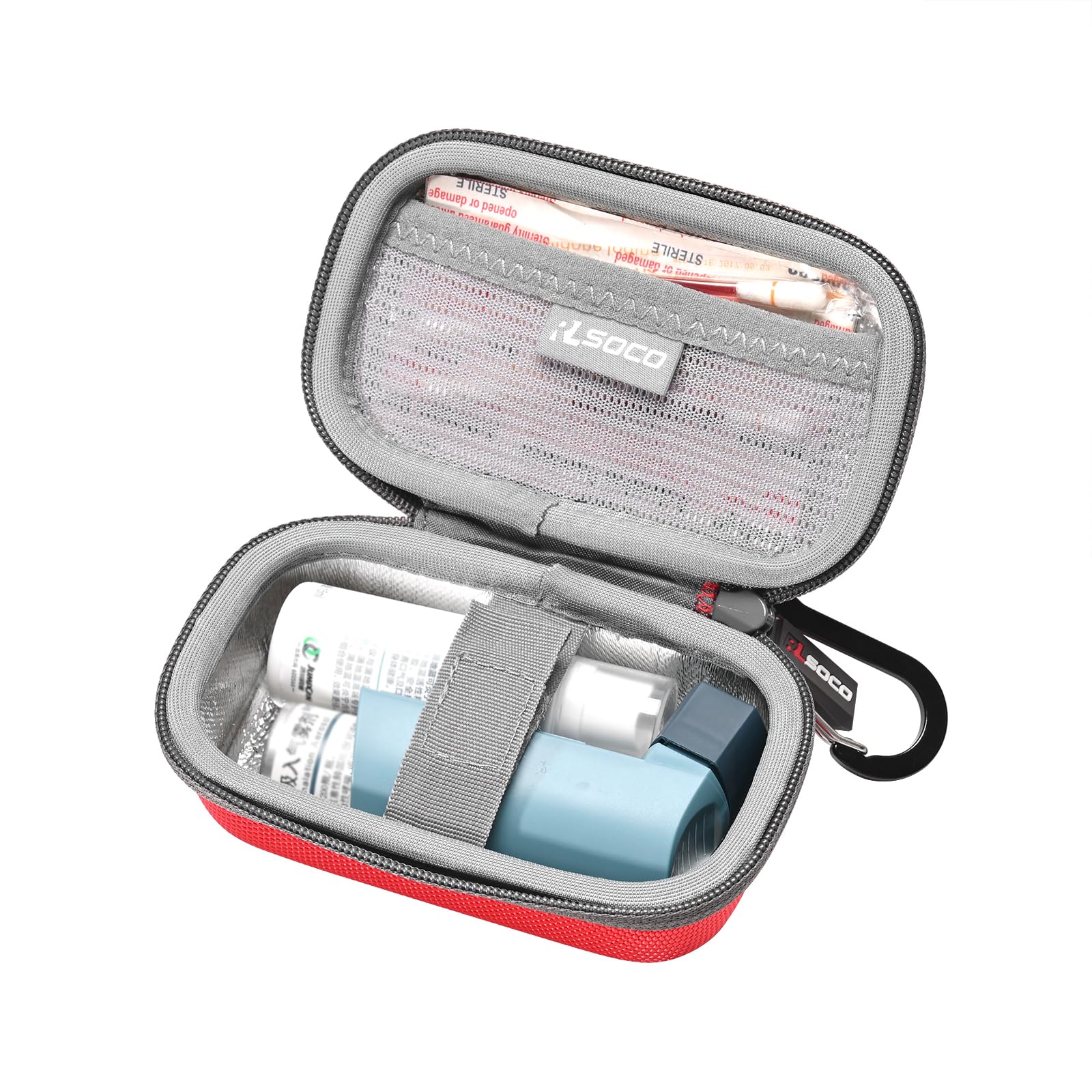 Case for Adults and Kids Asthma Inhaler by RLSOCO - Red (Case Only)