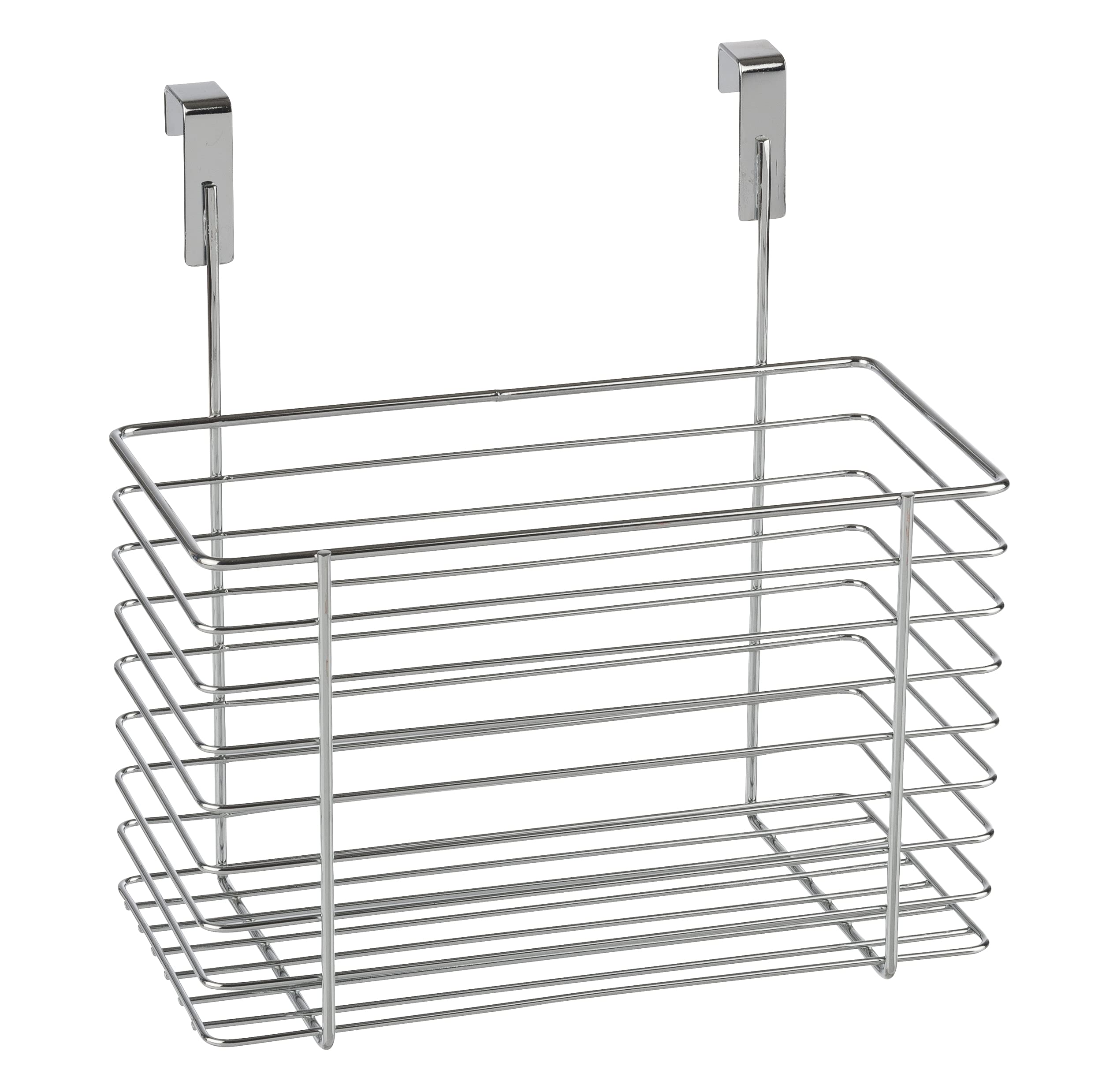 WENKO 2346100 Clipon basket Big, Metal Metal chrome plated, 24 x 24.5 x 15 cm, Chrome