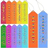 Chinco Award Ribbons Bulk Participant Ribbons for Prizes Fun Award Honorable Mention Set with Event Card and Rope for Kids Competition Sports Event School Contest(50 Pieces,Classic)