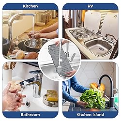 2 Pcs Silicone Faucet Handle Drip Catcher Tray, 2