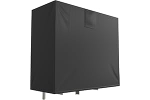 KLOLKUTTA Mini Split Air Conditioner Covers for Outside Units, Rectangular A/C Condenser Cover for Outdoor Compressor Defender with Vent Hole Fits Up to 37.8 x 16.5 x 32.6 Inches