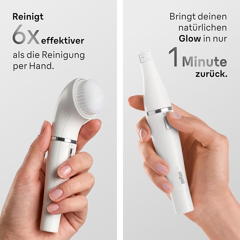Gesichtsepilierer Damen FaceSpa, Wasserdicht, SE851V, Weiß/Bronze