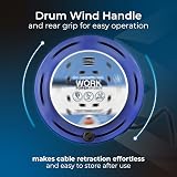 Masterplug Four Socket 5m Cassette Reel Power Cord Reel SCT0510/4BL view 5