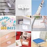 Redamancy 600 Pcs Self Adhesive Dots 20mm Hook Loop Dots White Nylon view 7