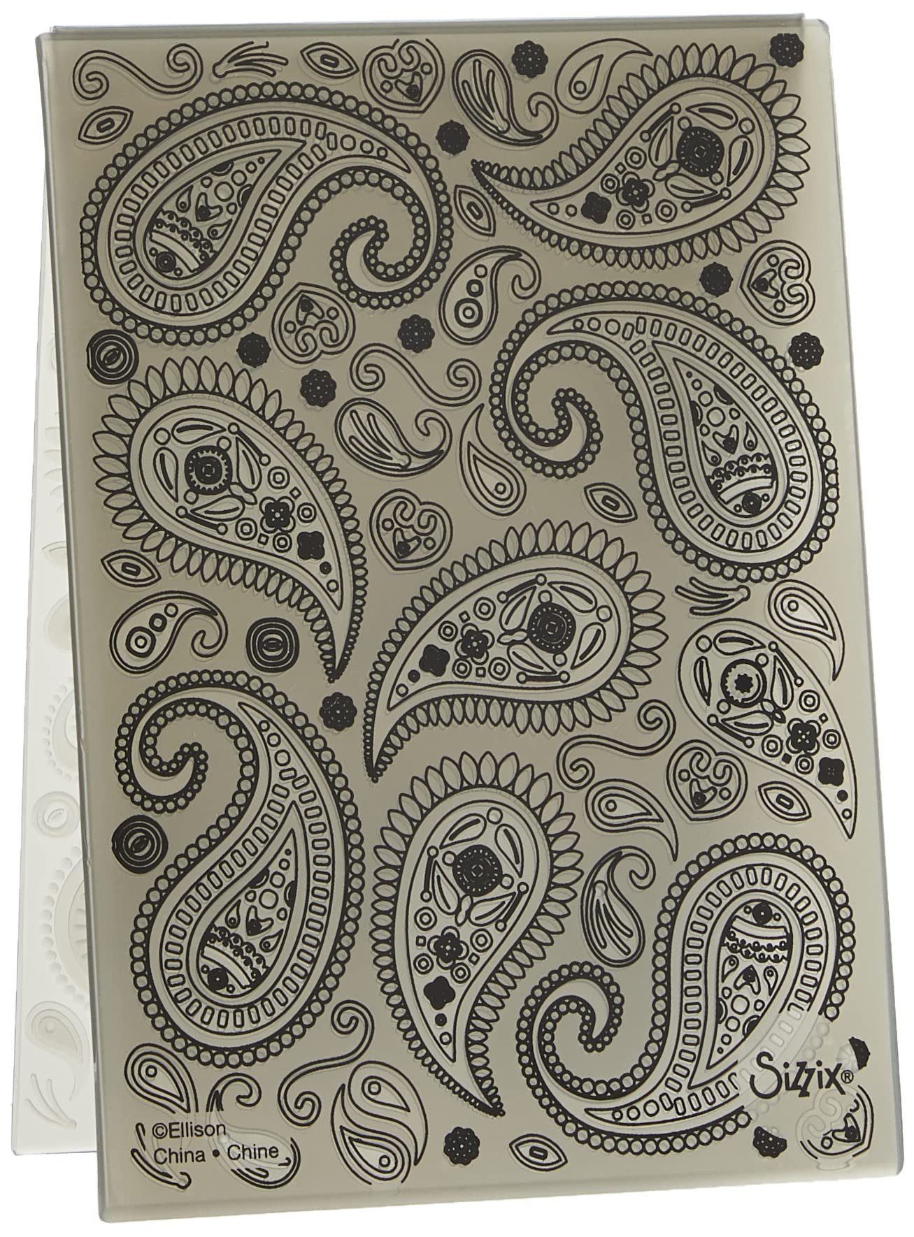 Sizzix 3-D Textured Impressions Embossing Folder Paisley by Georgie Evans, 664796, Multicolor, One Size