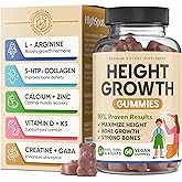 Height Growth Increase Vitamin Gummies, Calcium 100mg, Magnesium Glycinate 30mg, Zinc, Ashwagandha, Vitamin K2 D3 25mg Grow Tall Maximizer Supplement, Multivitamin for Kids, Teens Boy & Girl, Adults