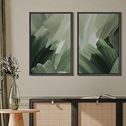 MUDECOR Framed Canvas Print Wall Art Set Green