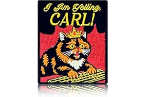 I Am Yelling Carl Patch Embroidered Iron On Morale Patch Bookish Fantasy Reader Quote Badge Inspired by Dungeon Crawler Carl 
