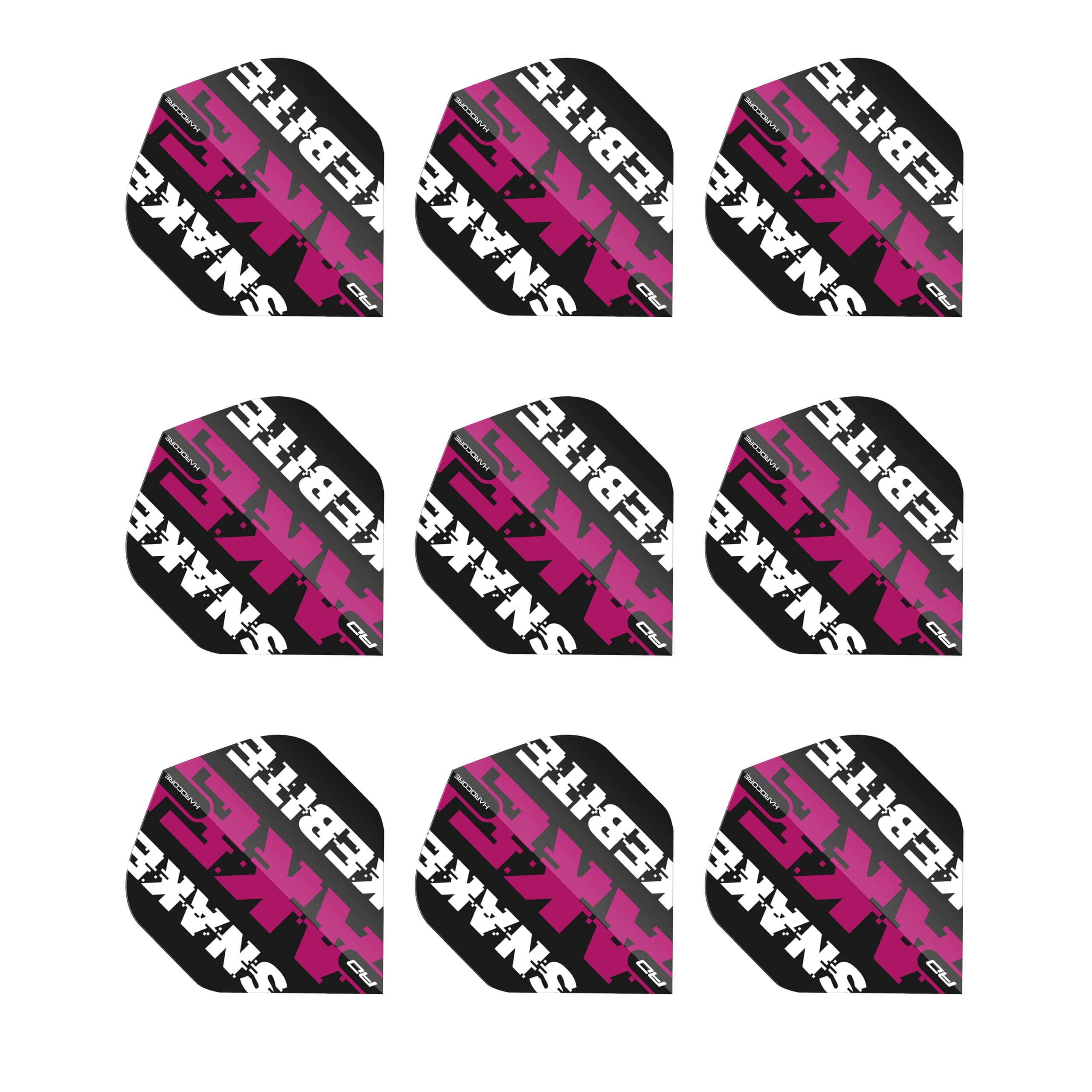 RED DRAGON Hardcore Peter Wright - Snakebite Magenta Flights (3 sets per pack)