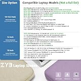 ZYB 15.6 Inch Laptop Sleeve Case Shockproof Waterproof Purple view 3