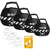 Elite Kettlebell Sandbag - Heavy Duty Sand Weights Bag for Cross Training, Strength Training, Workout, Functional Fitness, Adjustable Weight, Durable Training Equipment for Home &amp; Gym (UN-FILLED)
