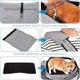 Ownpets Pet Sling Carrier Medium Fits 6.5-9kg Adjustable Hands-Free Strap Pocket view 8