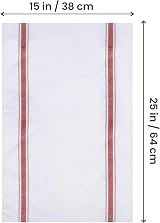 Utopia Towels Red 100% Cotton Dish Towels 12 Pack 38x64cm Absorbent Bar Cloth view 6