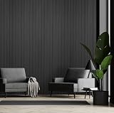 Fuse Acoustic Charcoal Oak Wall Panel 240x60cm Pack of 2 MDF Slats