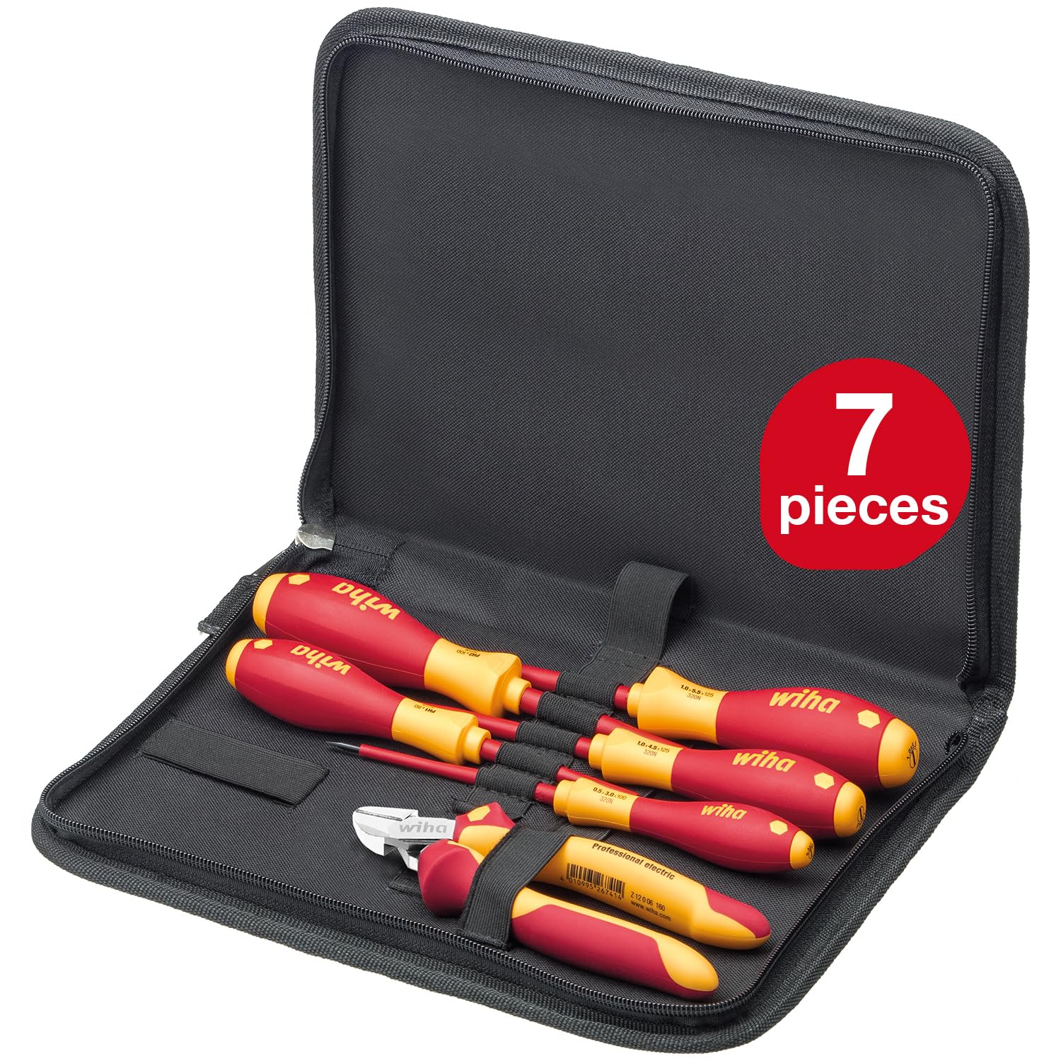 Wiha 33969 Electrician Tool Set, 6 Piece