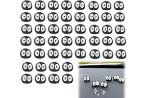 50 Pcs Soot Sprite Decor, Cute Car Rearview Mirror Accessories, for Car Interior Decoration Dashboard Car Ornament Funny Gift