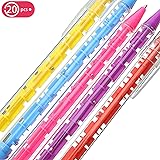 20 Pieces Maze Pen Puzzle Novelty Plastic Blue Ink Pens in 5 Colors, Curious Pens with Ball Maze Inside, School Office Stationery Supplies Birthday Party Favors for Stress Relief