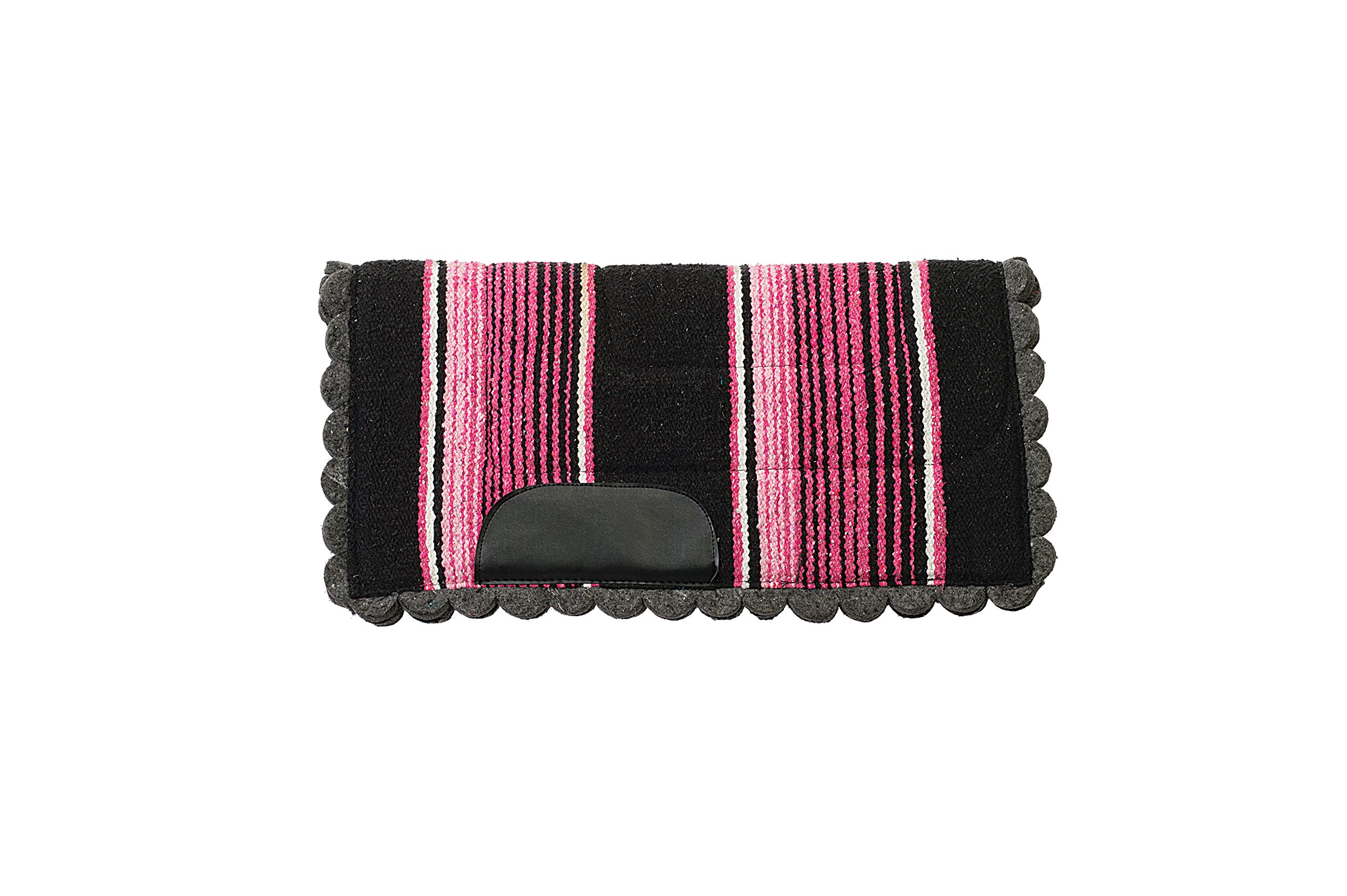 Weaver Leather Pony Felt Lined Navajo Saddle Pad, Pink, 23" x 23"
