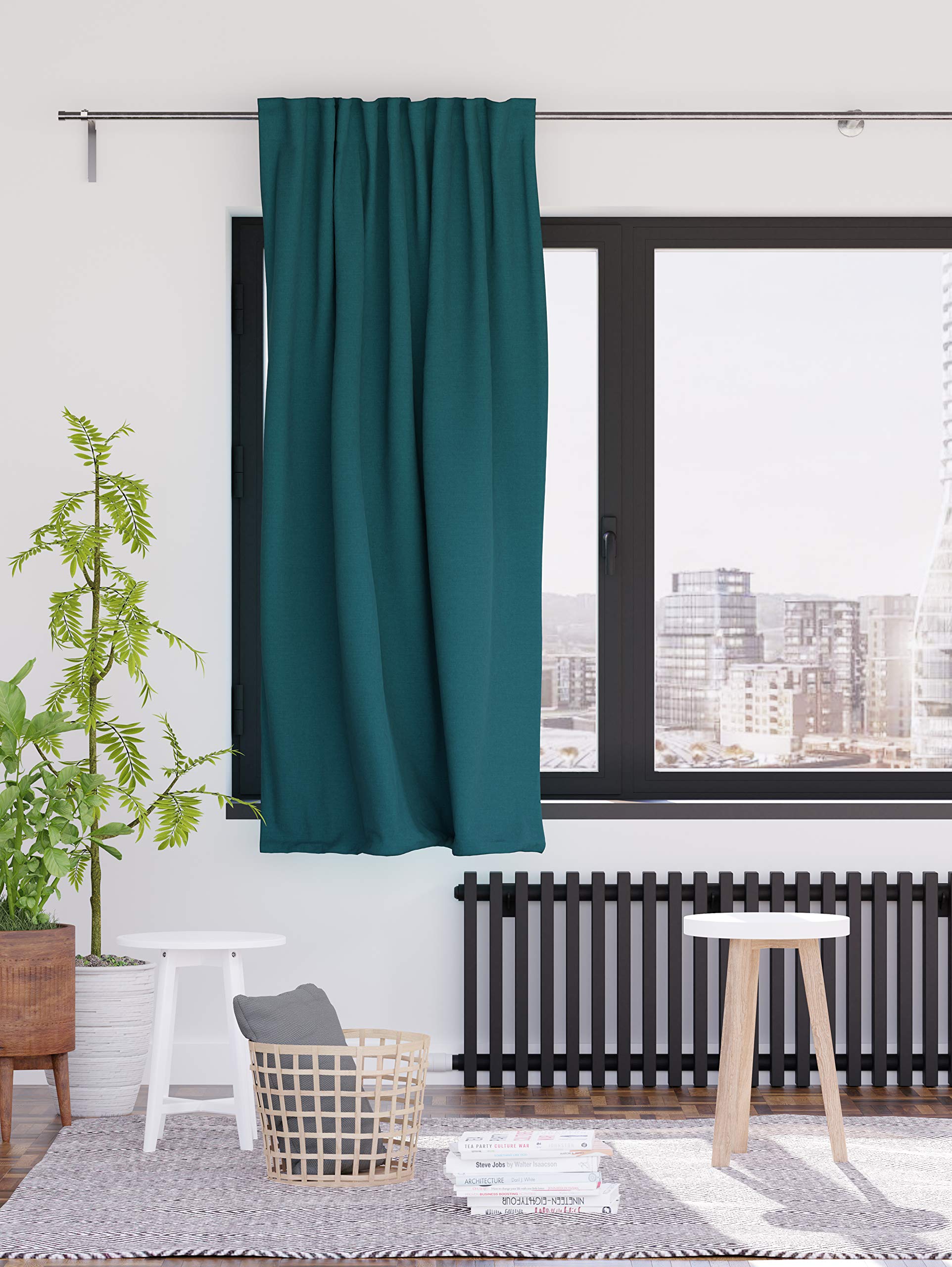 Homing Kjell Privacy Curtain with Concealed Loops