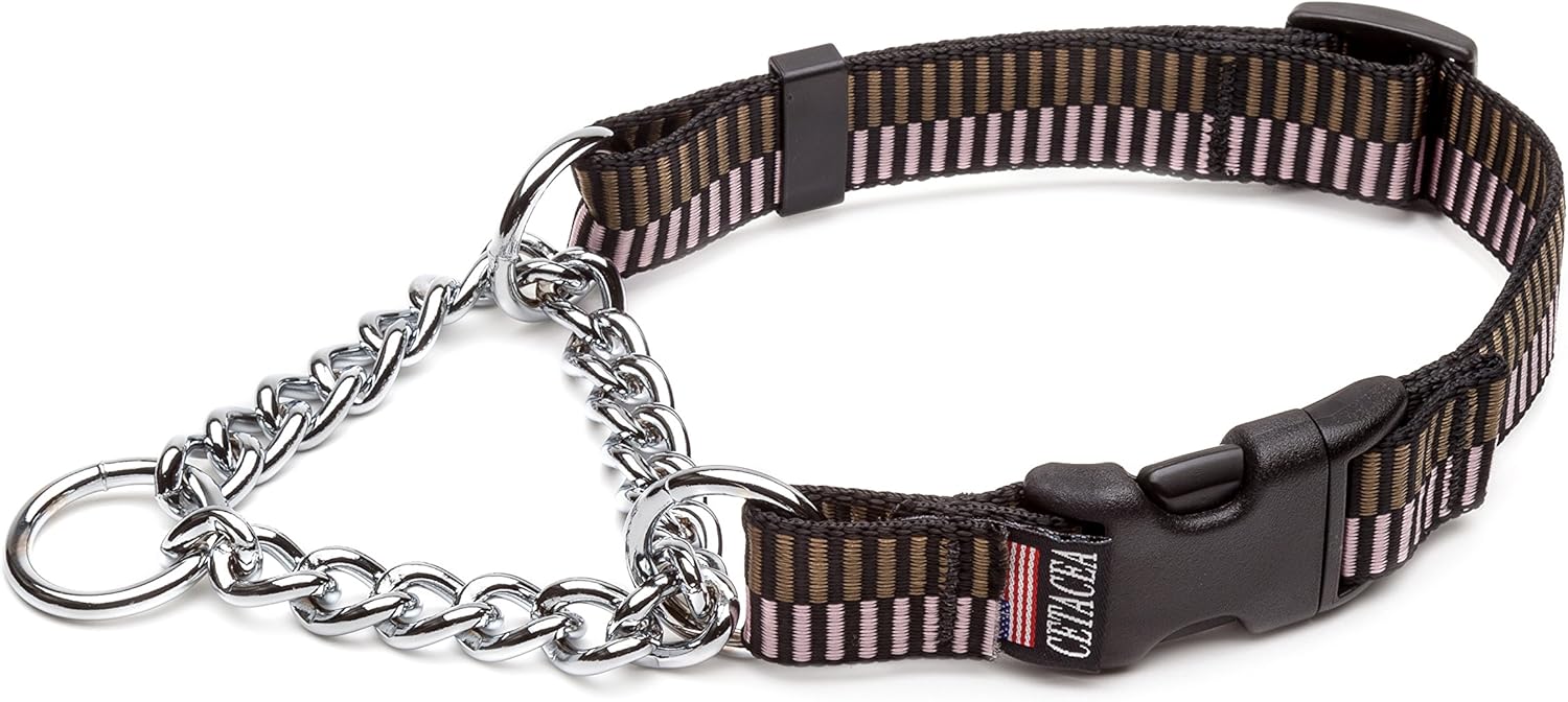 Cetacea Chain Martingale Dog/Pet Collar with Quick Release