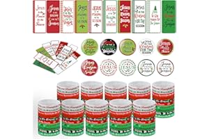 Marspark 300 Pcs Jesus Is The Reason for The Season Christmas Gift Set Bulk Jesus Silicone Bracelets Religious Bookmarks and Buttons Pins Christian Party Favors for Xmas Church Sunday School