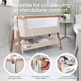 Tutti Bambini CoZee Next To Me Crib & Standalone Baby Cot Walnut/Ecru view 3