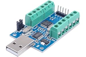 NOYITO USB 10-Channel 12-Bit AD Data Acquisition Module STM32 UART Communication USB to Serial Chip CH340 ADC Module