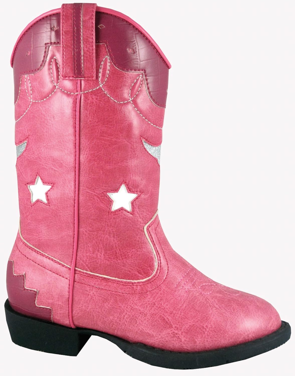 Kids Austin Lights Western Boot, Pink, 7 M US
