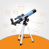 Aomekie Kids Telescope 40mm 400mm Refractor with Finder Scope Tripod view 7