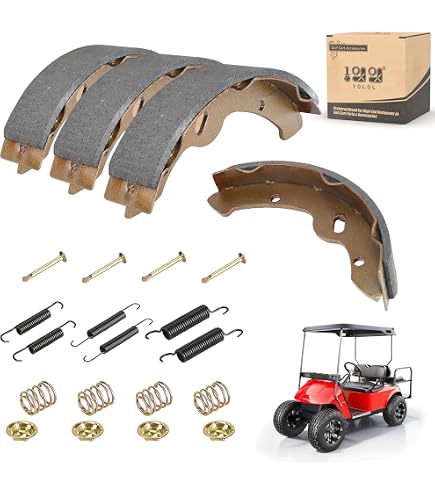 Kit de reparación de tambores y zapatas de freno de carrito de golf compatible con Yamaha G14 G16 G19 G22 G&E reemplaza JG5 F5330 00 JN6 F5331  01 00 JN3 F5330 00 00 JN3 F5331 00 0 0 JN3 JN3