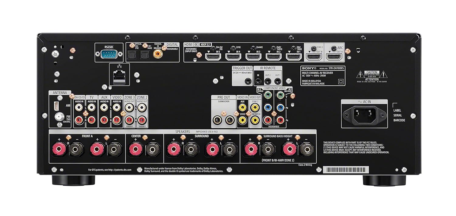 Sony STRZA1100ES 7.2 Channel 4K A/V Receiver