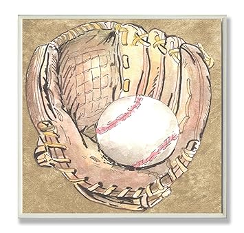 baby in baseball glove