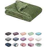 Fuzzy Blanket or Fluffy Blanket for Baby, Soft Warm Cozy Coral Fleece Toddler, Infant or Newborn Receiving Blanket for Crib, Stroller, Travel, Decorative (28Wx40L, XS-Olive Green)