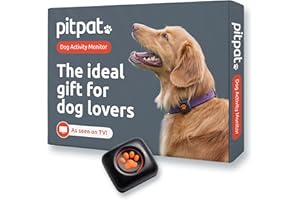 PitPat Dog Activity And Fitness Monitor (No GPS) - No Recharging or Subscription Required - Suitable for All Dogs And Fits All Collars - Smart Activity Tracker - 100% Waterproof Dog Fitness Tracker
